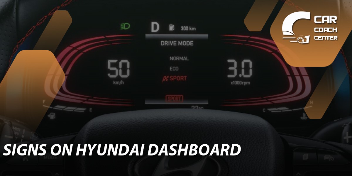 Signs on Hyundai dashboard