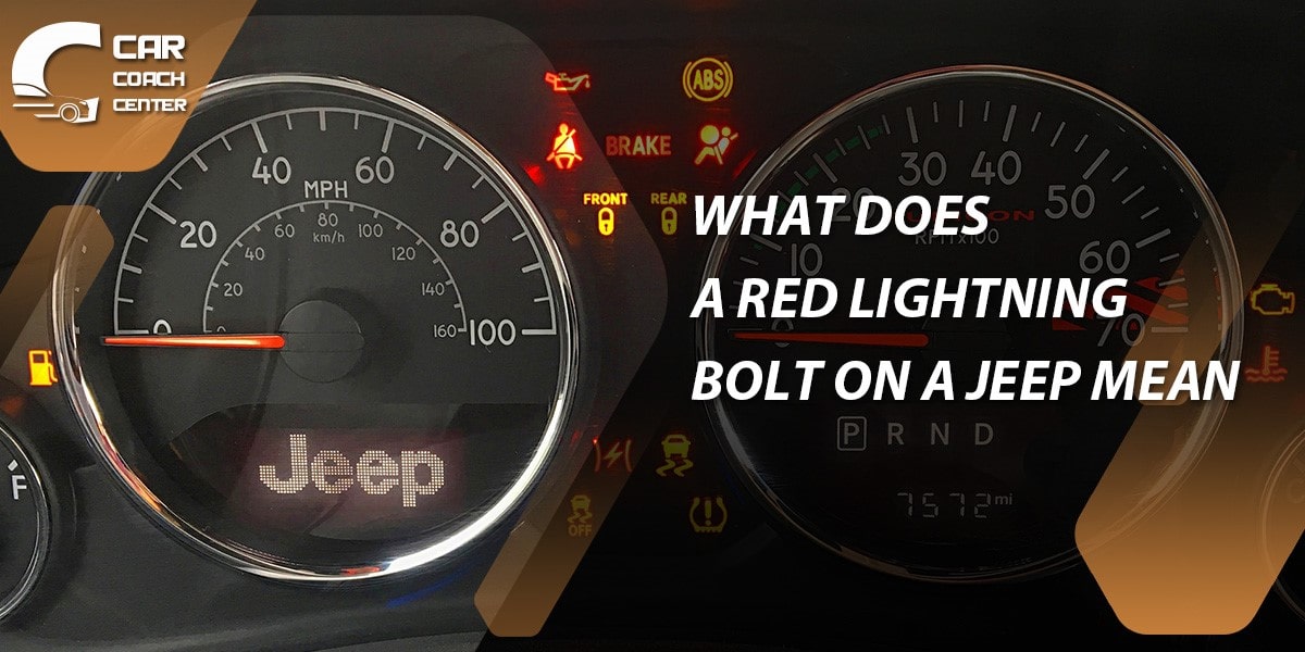 What dows a red lightning bolt on a jeep mean