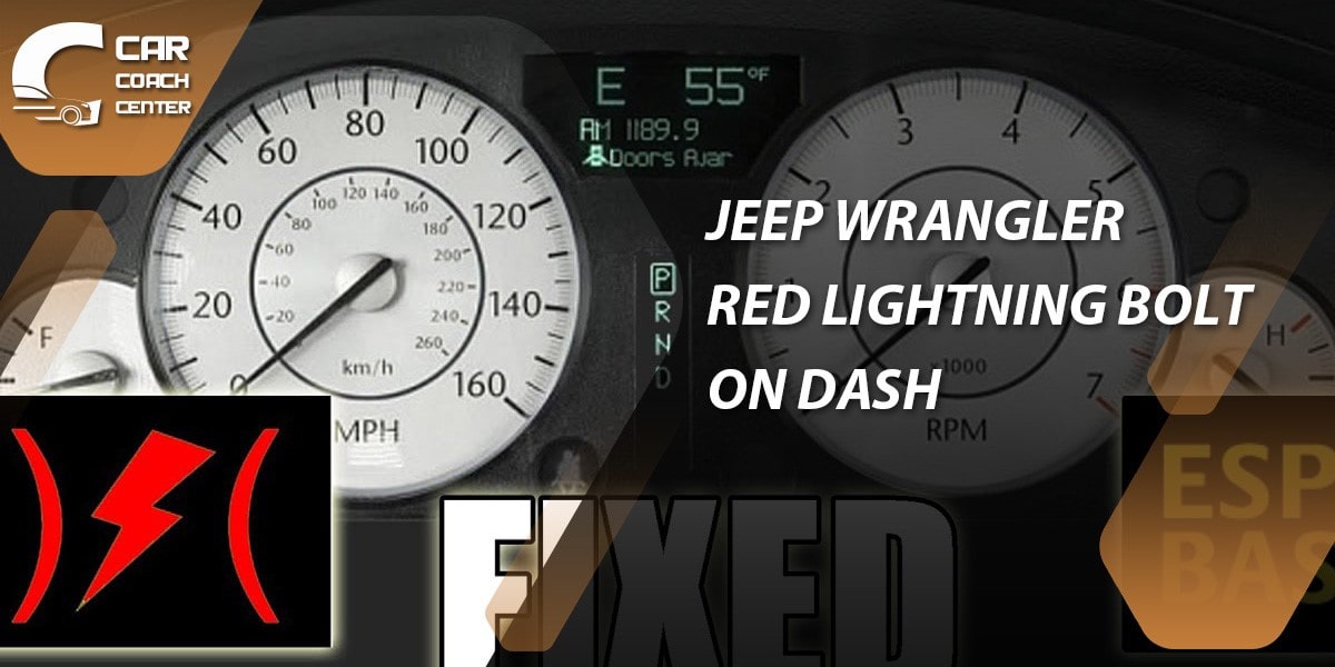 Jeep wrangler red lightning bolt on dash